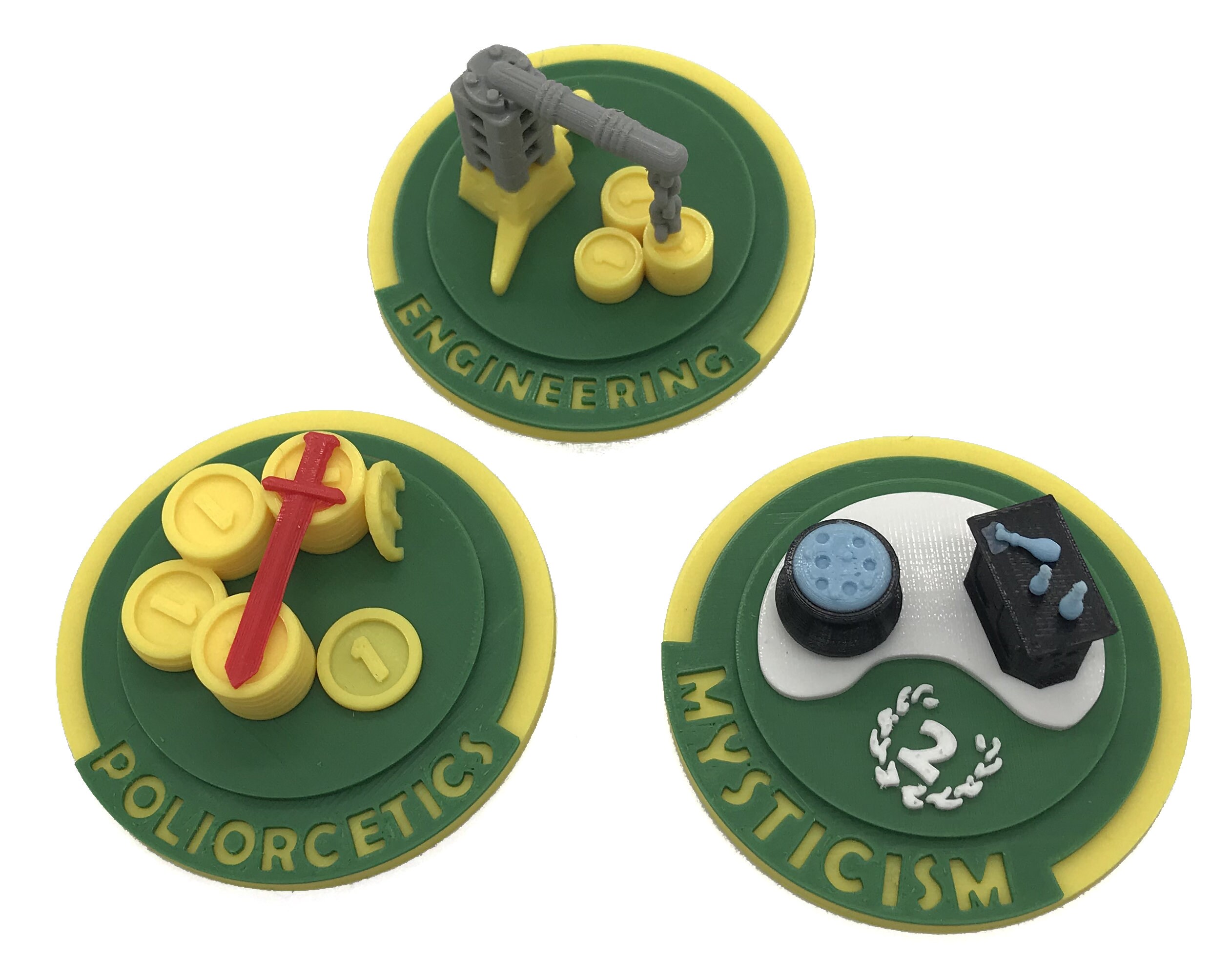 7 Wonders Duel Science Tokens Expansion Set Etsy