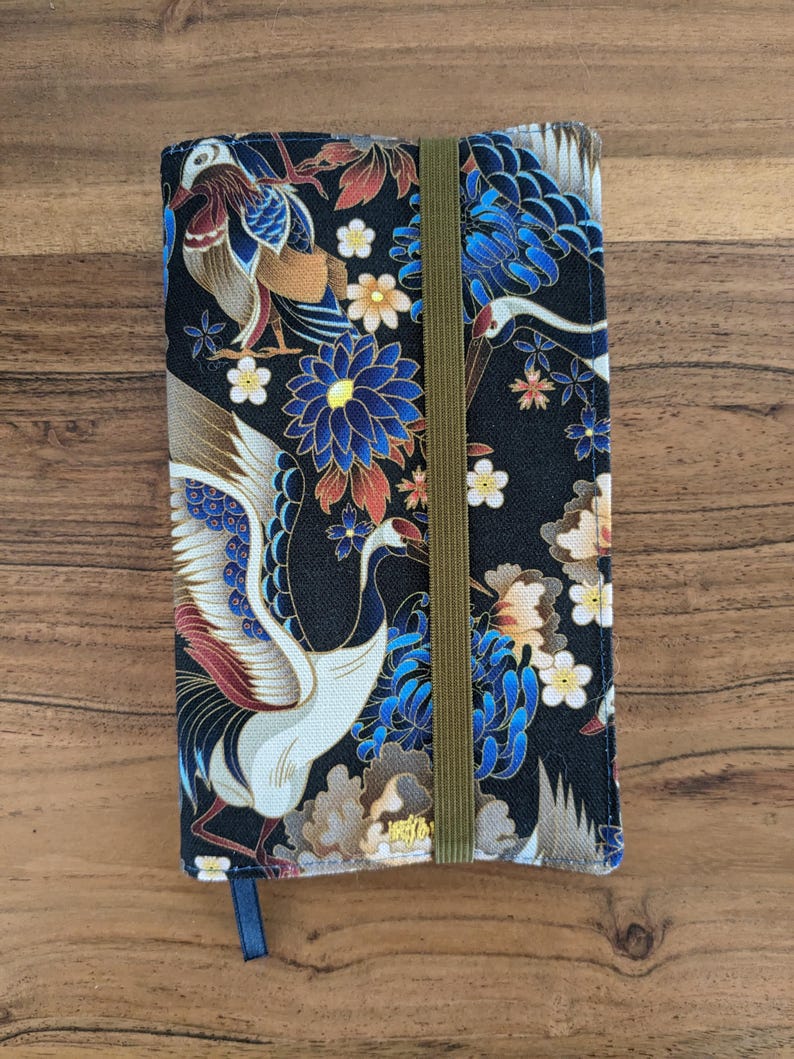 Japanese Crane Book Cover Pocket Size, Large Format and Manga