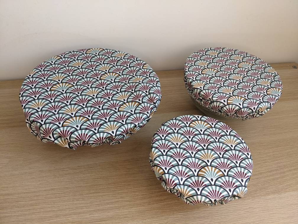 Lot de Charlottes à Plat Lavables et Réutilisables Zéro Déchet en Tissu Oeko-Tex Élastique Pour Peti