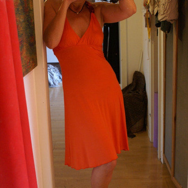 Amelie Neckholder Kleid orange*kleid, Sommerkleid,Tango,Tangodress