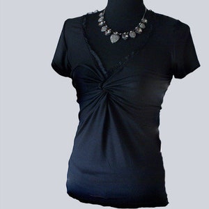 Carmen Top by Folle de Toi, Dekolleté ,Shirt,top, tango Black