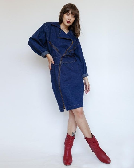 TEMPERATURE DENIM DRESS