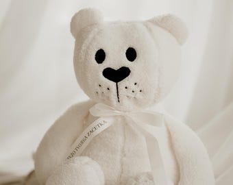 Personalised Newborn Soft Toy, Weighted Plushie, Birth Gift, Baby Shower Gift, New Baby Gift, Baby Keepsake, New Parents Gift, Newborn Gift