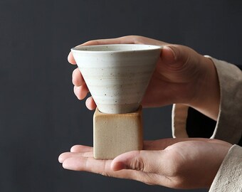 Retro Ceramic Cup Creative Pottery Tea Coffee Cup Japanese Latte Porcelain by Snapcera.com
