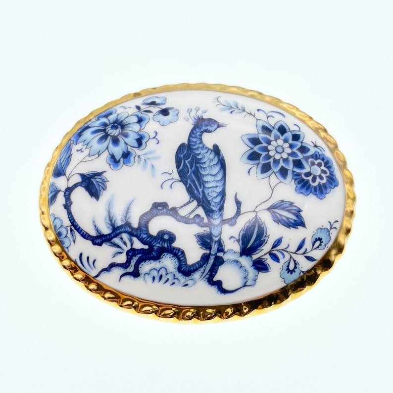 Aynsley Handpainted Fine Bone China Brooch. Etsy UK