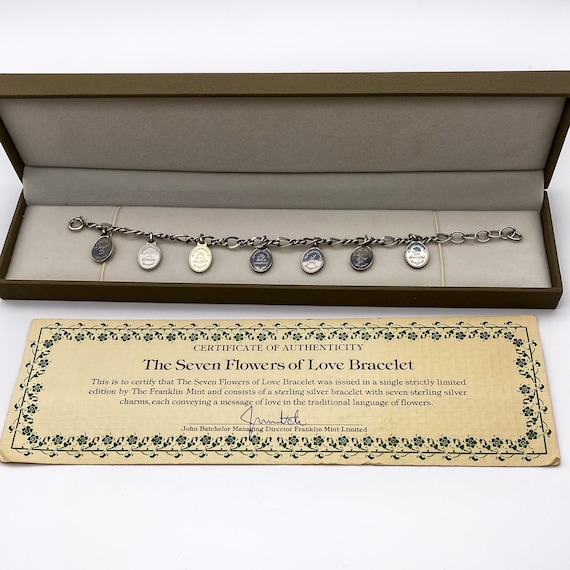 The Franklin Mint - the Seven Flowers of Love Sterling Silver