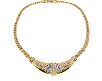Swarovski Clear Crystal Choker, Signed.