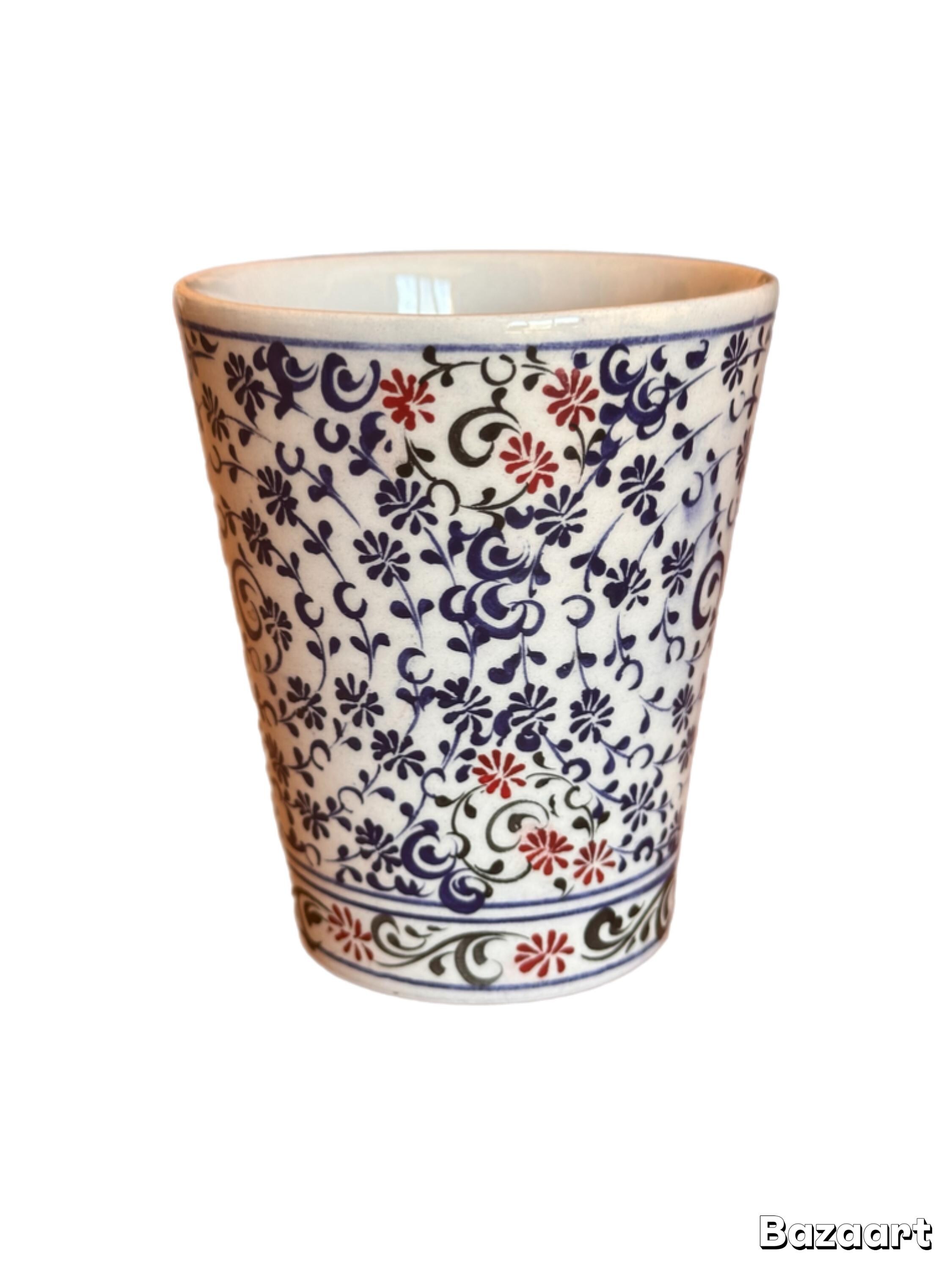 Handleless Design Cups Handmade Ceramic Handleless Cup Haliç Style Ottoman Design - Etsy