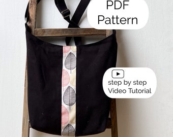 MIKKO Bag Sewing Pattern, 2 Sizes, Crossbody Bag Pattern