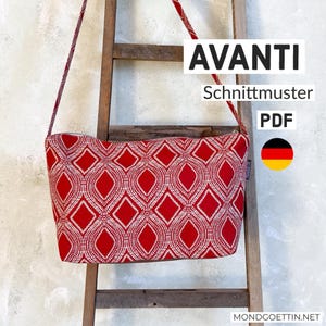 AVANTI Bag, sewing pattern, 3 sizes, crossbody bag, sewing bag, video instructions