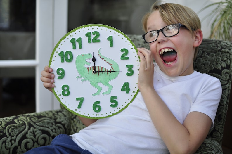 Dinosaur Clock Clock Kit Craft Kit Crafts for Kids Crafts Etsy