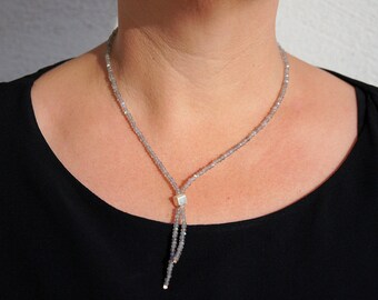 Labradorit Collier "Open ends"