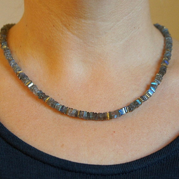 Labradorit Square Collier