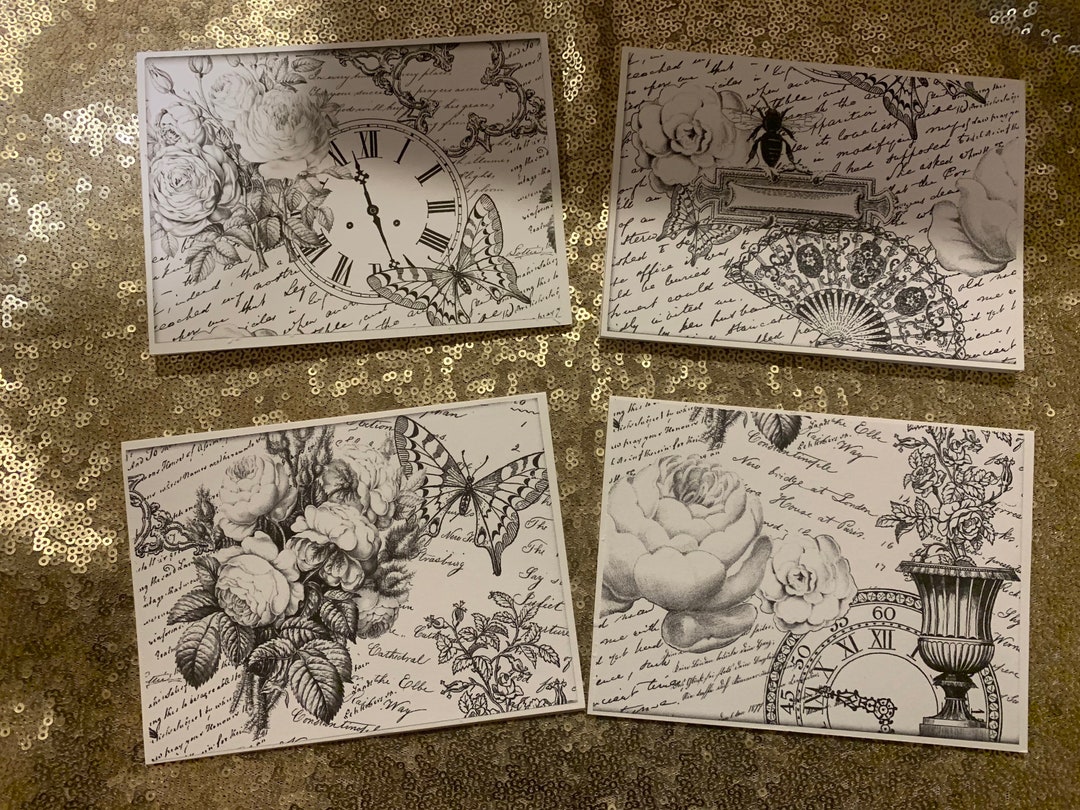 Black & White Note Cards - Etsy