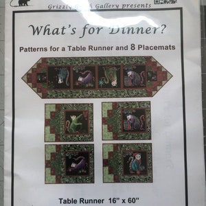 WHAT&#39;S FOR DINNER? Runner + Placemat Quilt Kit Designed by Ann Lauer
