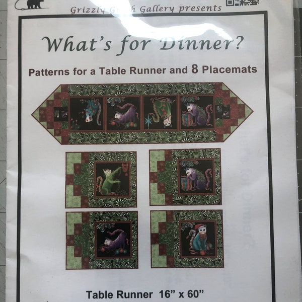 WHAT'S FOR DINNER? Runner + Placemat Quilt Kit Designed by Ann Lauer