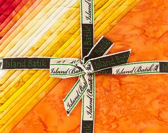 Island Batik OPULENT ORANGE Fabric Stack 10" Batik Squares