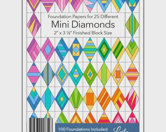 Mini Diamonds and Scrappy Diamonds Foundation Paper Pads