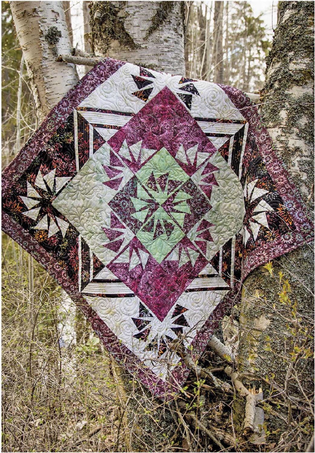 Dessus De Lit Patchwork étoile De Fermier Judy Niemeyer - 73x85 Pouces - Coton Neuf