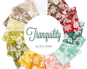 Tranquility Charm Pack by Kim Diehl for Henry Glass 100% Cotton