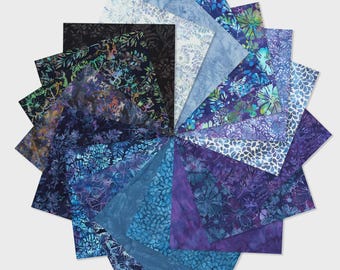 Hoffman Fat Quarter Spring 2025 Dandelions at Dusk, 18 szt.