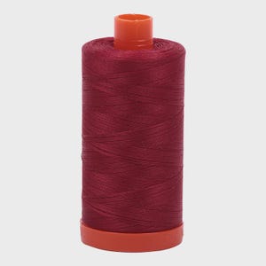 Aurifil Cotton Thread 50wt 1422yds #1103 Burgundy