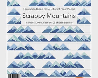 Podkładka do patchworku papierowego Scrappy Mountains Foundation