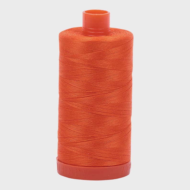 Aurifil Cotton Thread 50wt 1422yds #1104 Neon Orange