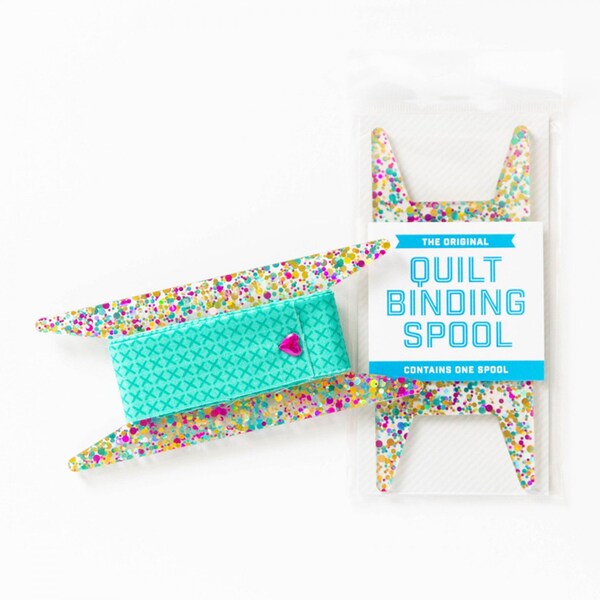 Binding Spool Teal Pink and Gold Glitter SSC300