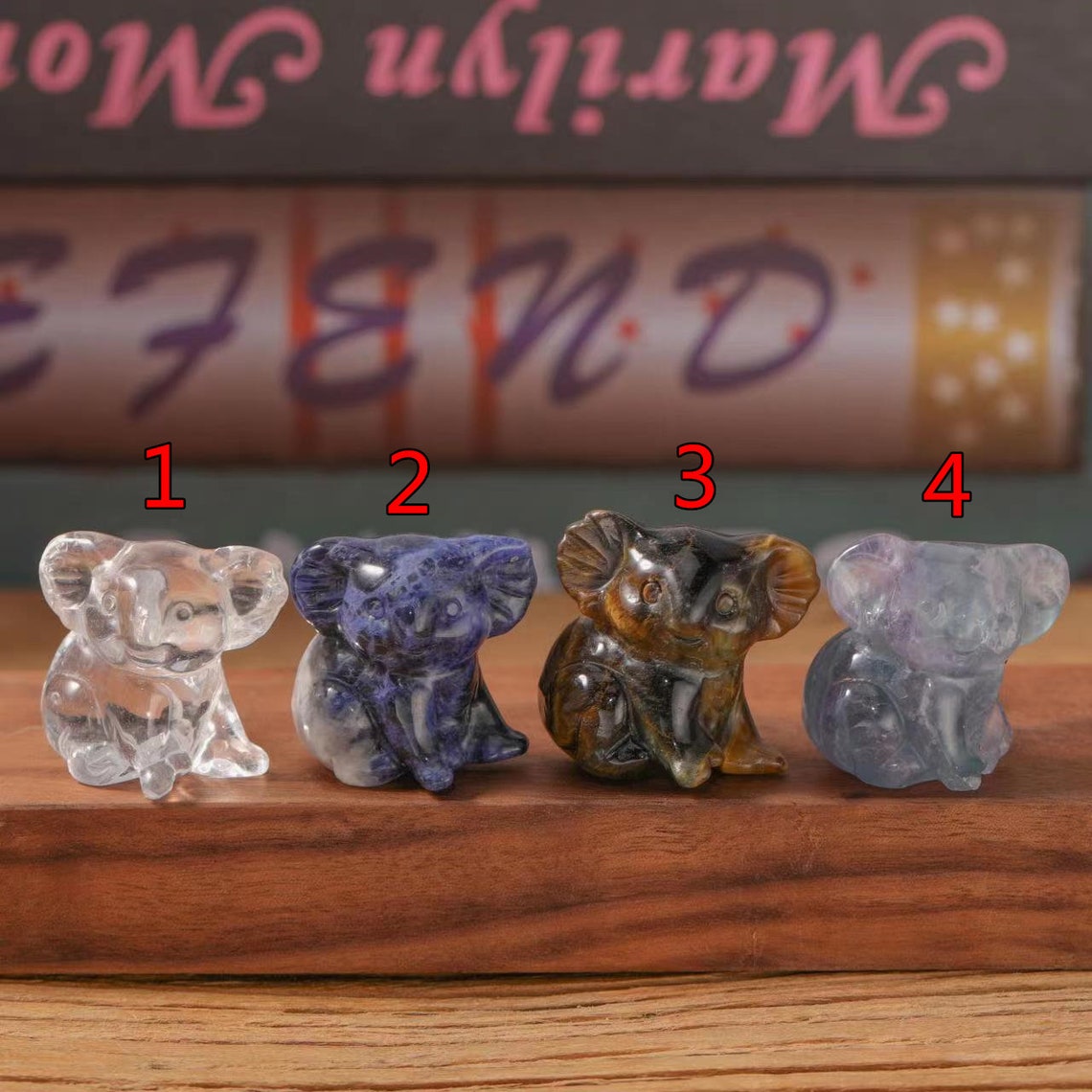 1.2inches Stone Carved Koala Crystal Animal Friendlovely Etsy