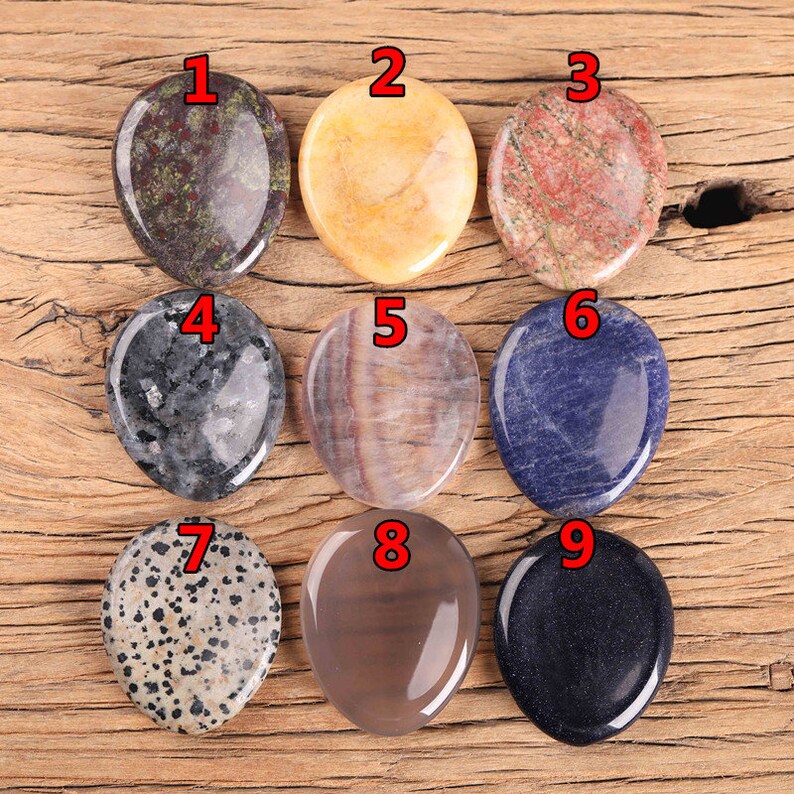 Wholesale Worry Stone Anxiety Relief Crystal Therapy Etsy