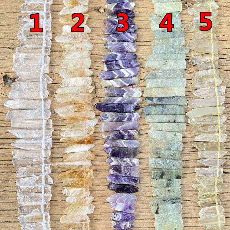 Natural Amethyst Citrine Crystal Slice Beads Bulk,Top Drilled Points …