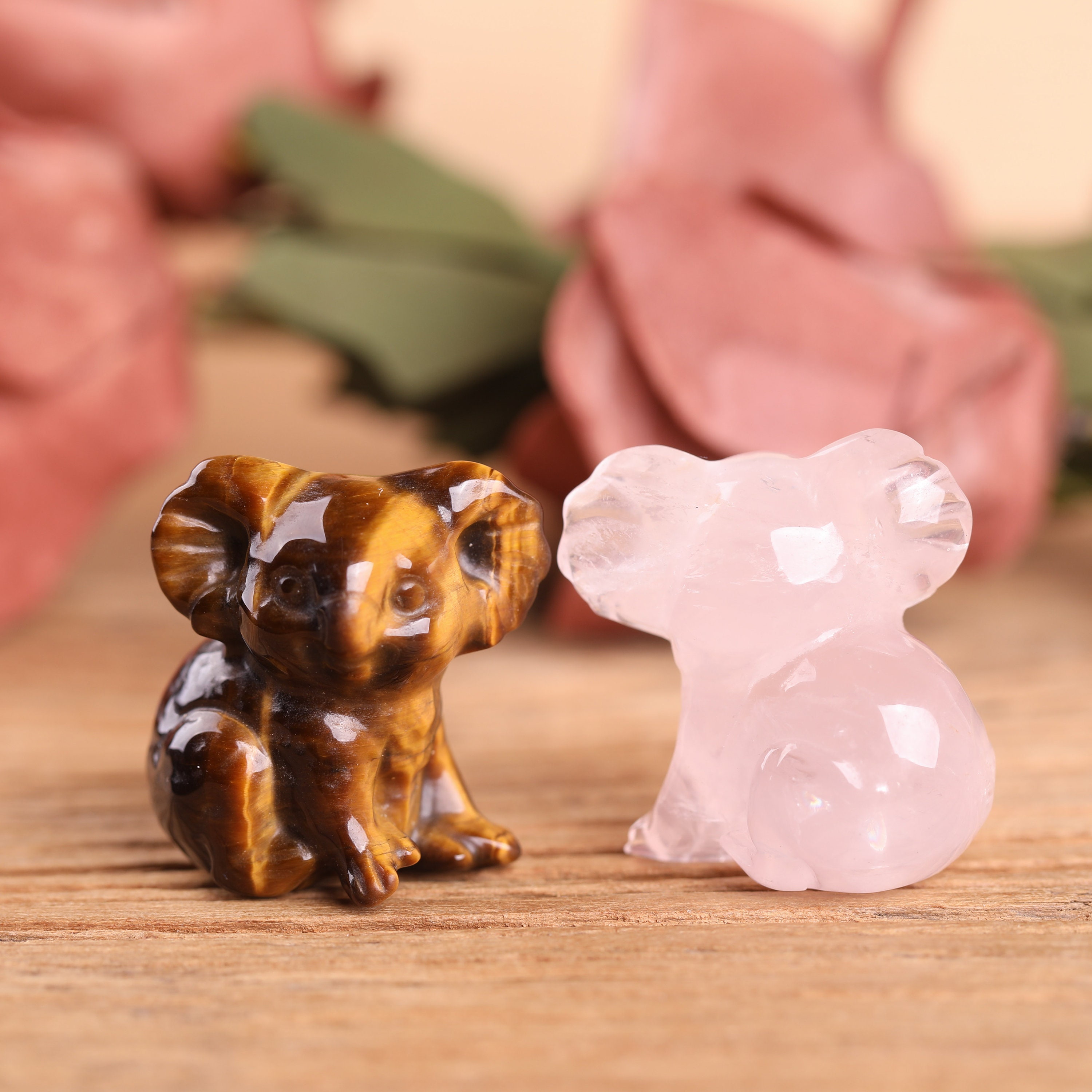 1.2inches Stone Carved Koala Crystal Animal Friendlovely Etsy