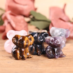 1.2inches Stone Carved Koala Crystal Animal Friend,Lovely Koala  Healing Crystal Carving  Animal Koala | Handmade Gift for Women and Kids