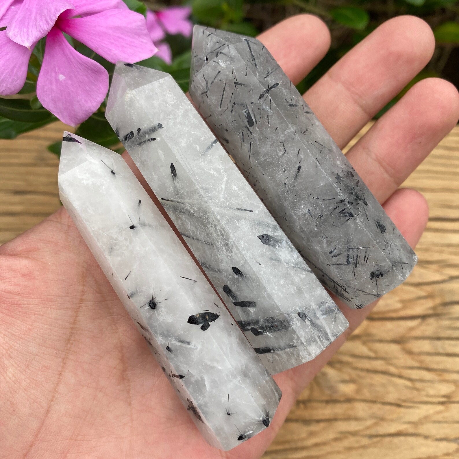 Black Tourmalinated Quartz Tower black Tourmaline Quartz Etsy