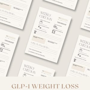 GLP-1 Weight Loss Journal Pages / Weekly Log  / Instant Digital Download / Letter / A4 / A5 / Tracker