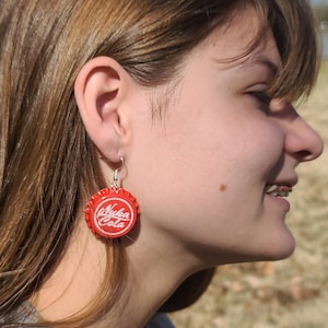 Handmade Fallout Nuka Cola Earrings