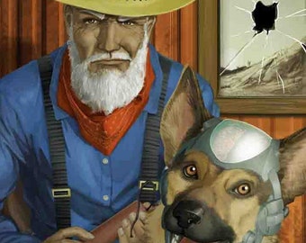 Fallout New Vegas Easy Pete and Rex Print by C.R. Meyer