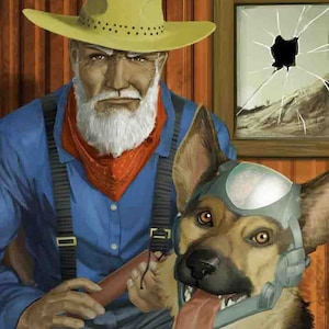 Fallout New Vegas Easy Pete and Rex Print by C.R. Meyer