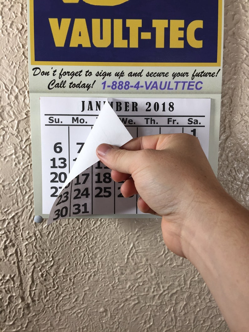 Un-Official Handmade Fallout 4 Calendar for 2020