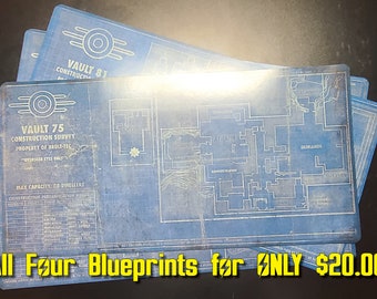 Un-Official Handmade Fallout 4 Vault-Tec Blueprints