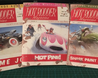 Un-Official Handmade Fallout 4 COMPLETE SET of Hot Rodder Magazines Journals/Books