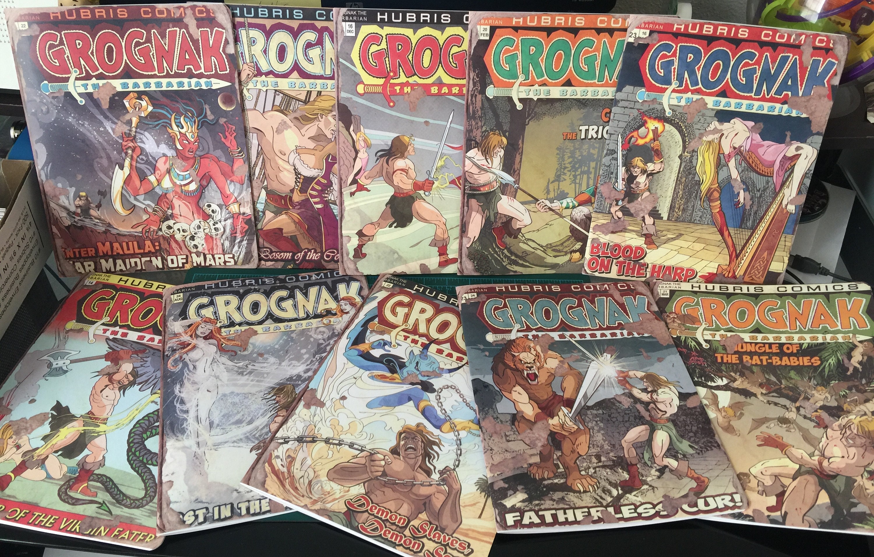 Un-official Handmade Fallout 4 COMPLETE SET of Grognak Comics