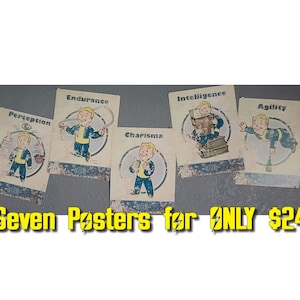 Un-Official Handmade Fallout 4 S.P.E.C.I.A.L. Posters