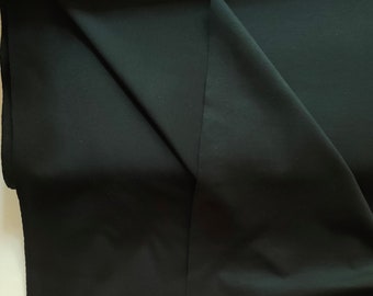 Baumwolle-Lycra-Jersey uni-schwarz 1,80m breit