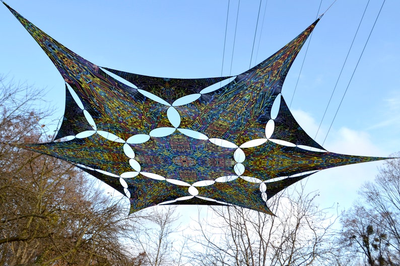 Canopy Blacklight UV Active : Cyber Star - Сeiling Вeco Lycra ...