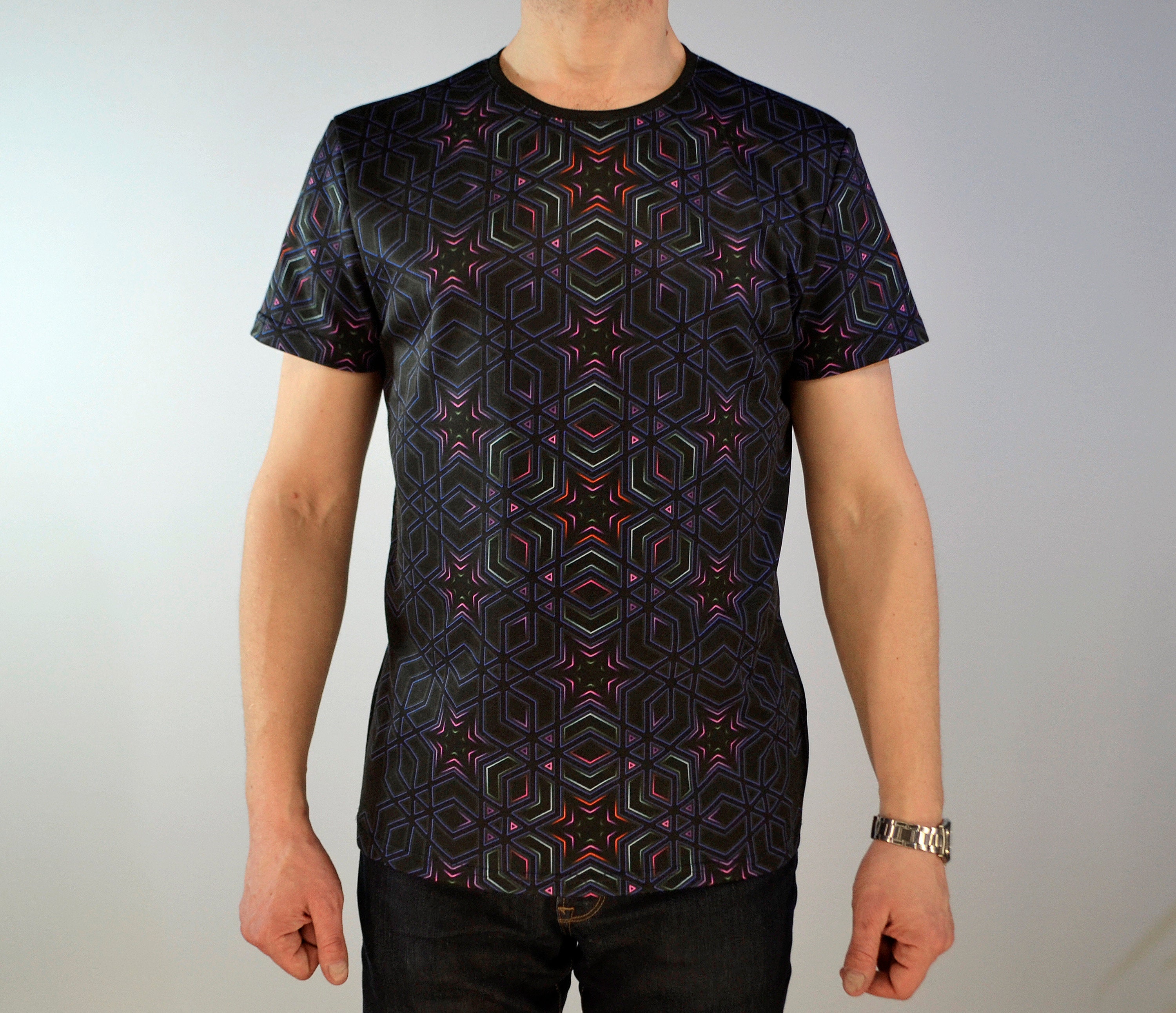 T-shirt S, L, XL Size Unisex - Blacklight UV Active Full