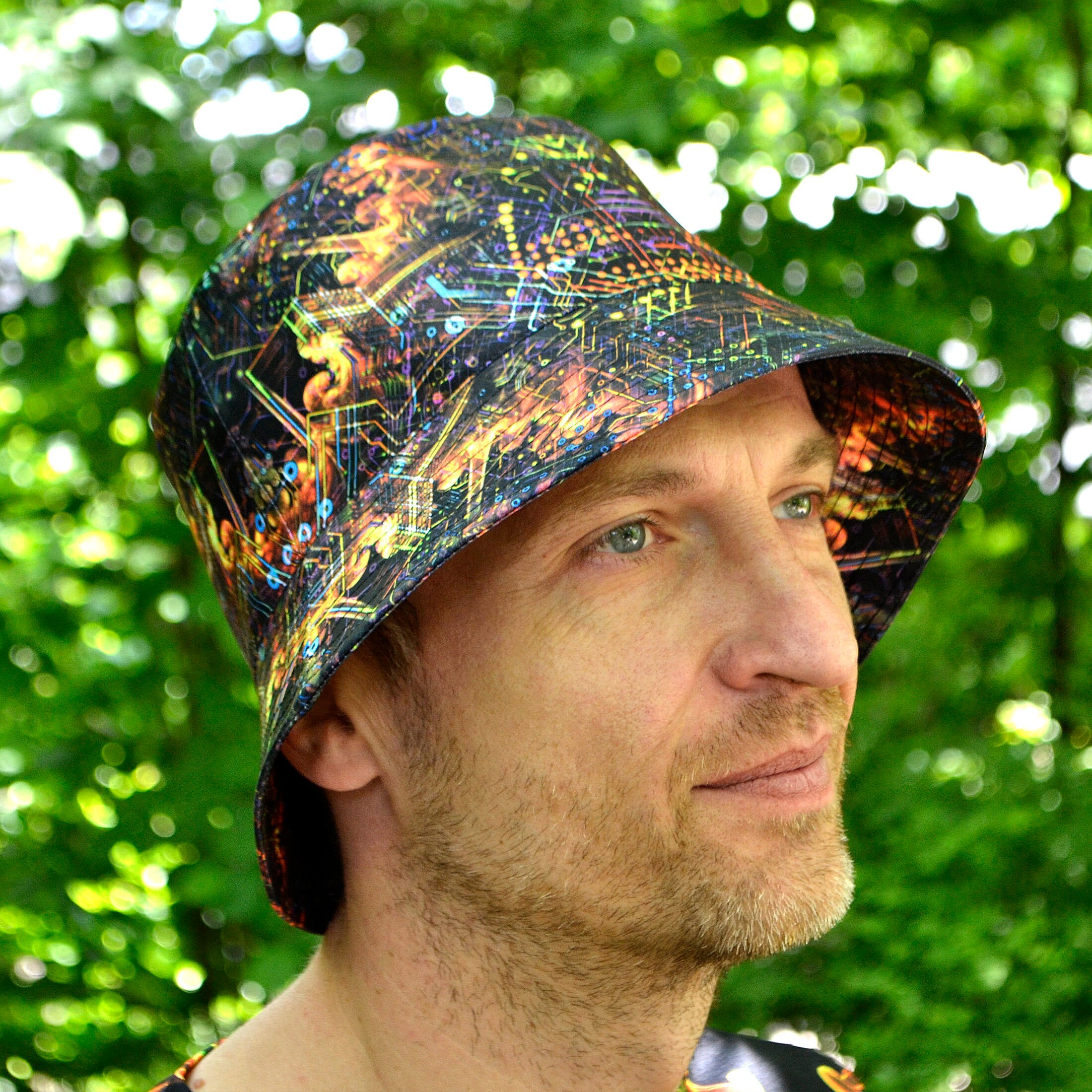 UV Active Bucket Hat : Hallucinations of the Buddha - Psychedelic ...