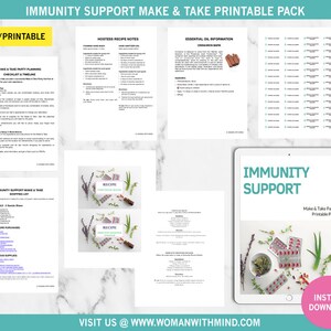Immunity Support Make & Take Party Printable Pack