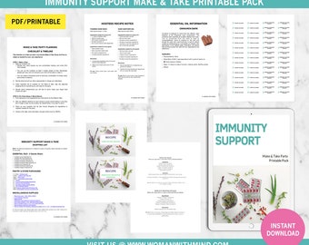 Immunity Support Make & Take Party Printable Pack